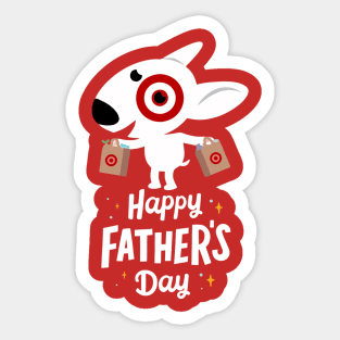 Happy Father Day Bullseye Team Member Sticker